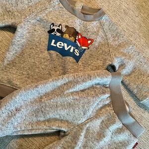 Levi's Gray Kids Animal Graphic Set